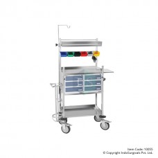 Crash Cart Trolley Stainless Steel