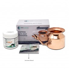 Copper Jala Neti Pot with Neti Salt Plus