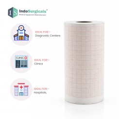 ECG Paper Roll (Size: 80mm X 20m) For 3 Channel ECG Machine (Pack of 5)