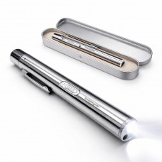 LED Pen Light for Doctors, USB Rechargeable Pen Torch, Dual Light for Eye & Clinical Examination