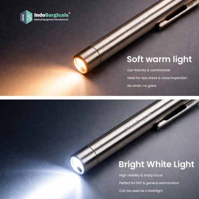 LED Pen Light for Doctors, USB Rechargeable Pen Torch, Dual Light for Eye & Clinical Examination LED Pen Light for Doctors, USB Rechargeable Pen Torch, Dual Light for Eye & Clinical Examination