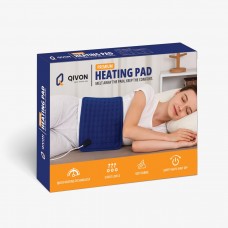 QIVON Electric Heating Pad for Pain Relief, Orthopedic Heat Therapy Belt with Temperature Controller for Back, Neck, Lumbar Pain Relief, Muscle Strain and Cramps