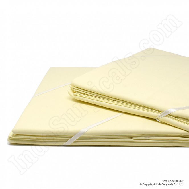 85020 hospital bed sheets light yellow