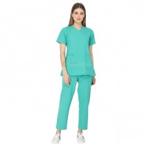 Premium Scrub Suit for Doctors Women (Faux Wrap Neck)