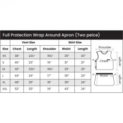 NoPb® Lead Free Full Protection (Full Over Lap) Wrap Around Vest & Skirt