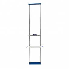 Chest Stand for X-Ray, Medical Imaging Equipment, Adjustable Height with Blue Accents - Wall Mounted Chest Stand (6 FEET)
