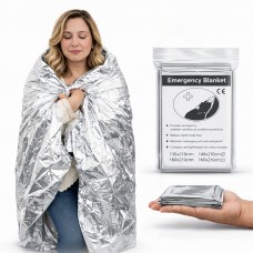 Emergency Thermal Blanket | Premium Mylar Foil Space Blanket for Survival, Travel & Extreme Cold Protection