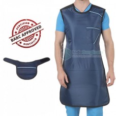 Lead Apron (Strap Type) 0.35mm with Thyroid Collar 0.50mm (BARC Approved)